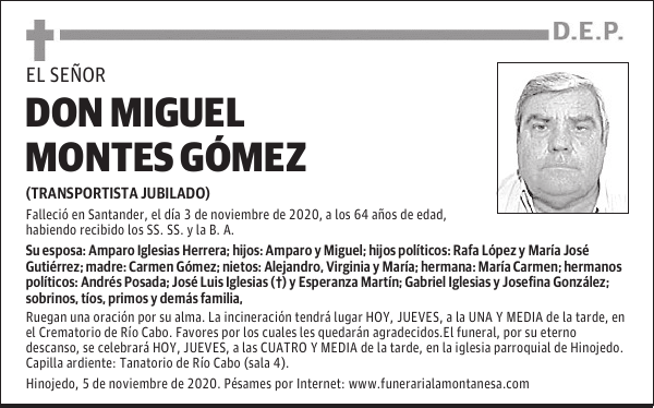 DON MIGUEL MONTES GÓMEZ