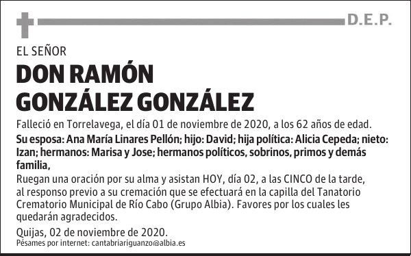 DON RAMÓN GONZÁLEZ GONZÁLEZ