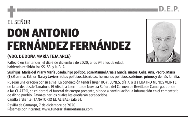 DON ANTONIO FERNÁNDEZ FERNÁNDEZ