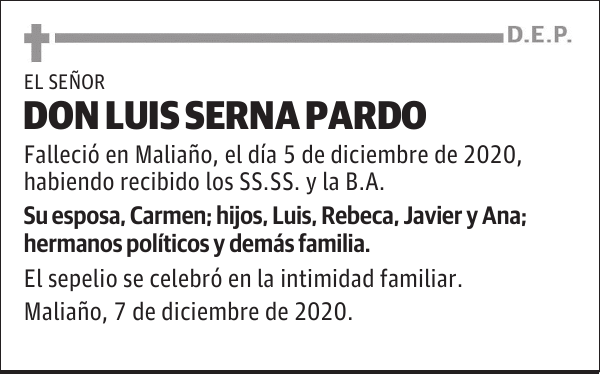 DON LUIS SERNA PARDO