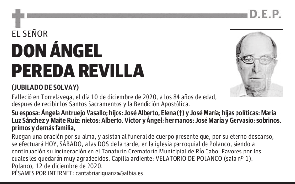 DON ÁNGEL PEREDA REVILLA