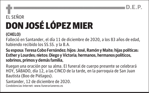 DON JOSÉ LÓPEZ MIER