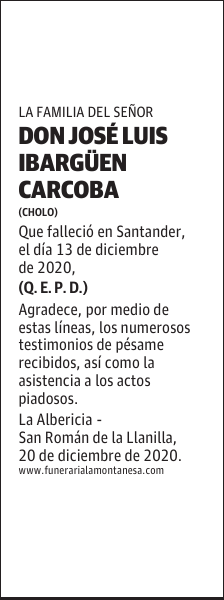 DON JOSÉ LUIS IBARGÜEN CARCOBA