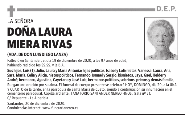 DOÑA LAURA MIERA RIVAS