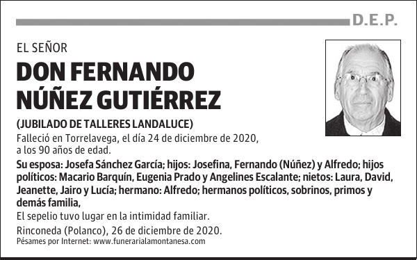 DON FERNANDO NÚÑEZ GUTIÉRREZ