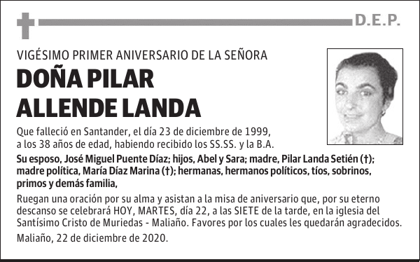 DOÑA PILAR ALLENDE LANDA