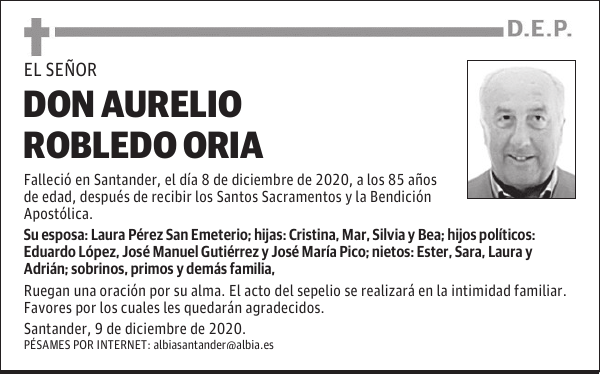 DON AURELIO ROBLEDO ORIA