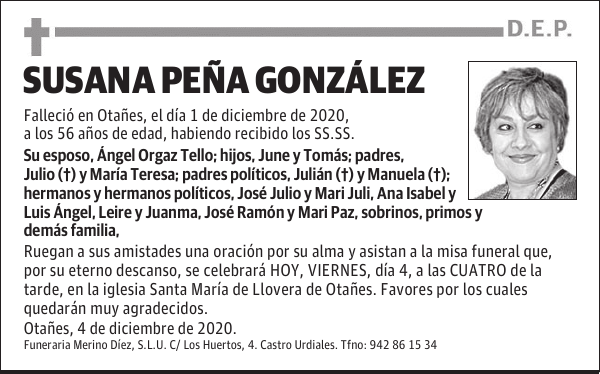 SUSANA PEÑA GONZÁLEZ