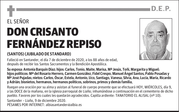 DON CRISANTO FERNÁNDEZ REPISO