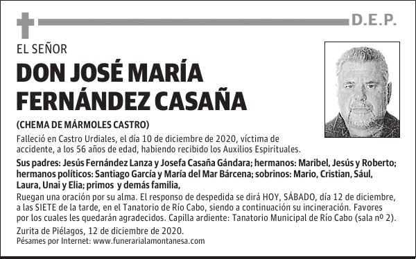 DON JOSÉ MARÍA FERNÁNDEZ CASAÑA