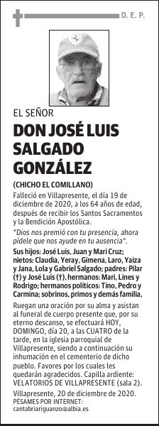 DON JOSÉ LUIS SALGADO GONZÁLEZ