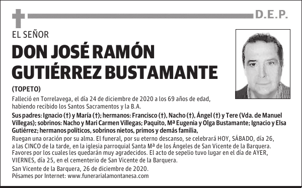 DON JOSÉ RAMÓN GUTIÉRREZ BUSTAMANTE