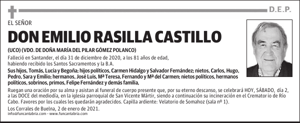 DON EMILIO RASILLA CASTILLO