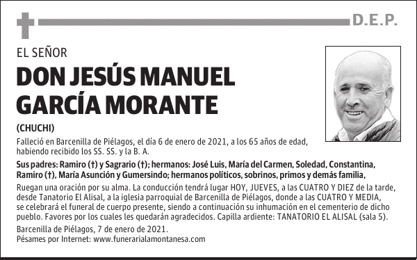 DON JESÚS MANUEL GARCÍA MORANTE