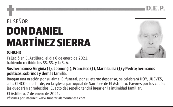 DON DANIEL MARTÍNEZ SIERRA