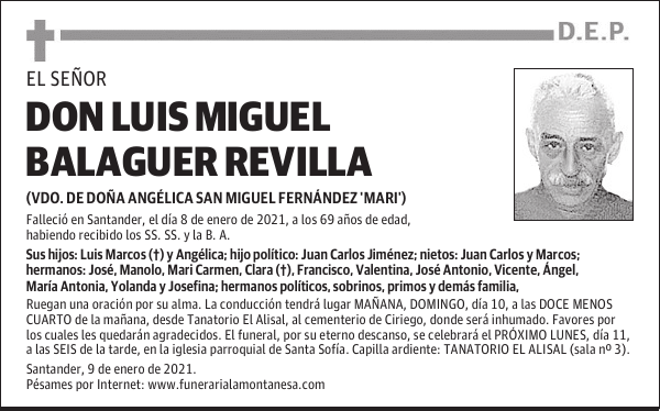 DON LUIS MIGUEL BALAGUER REVILLA