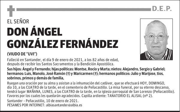 DON ÁNGEL GONZÁLEZ FERNÁNDEZ