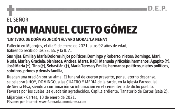 DON MANUEL CUETO GÓMEZ