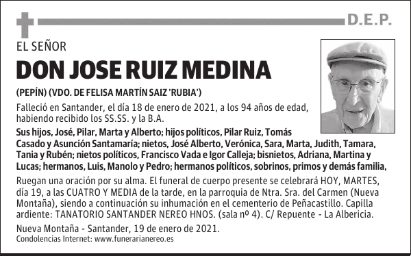 DON JOSE RUIZ MEDINA