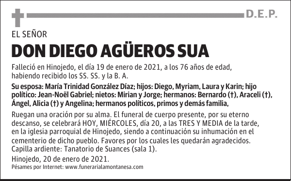 DON DIEGO AGÜEROS SUA