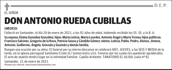 DON ANTONIO RUEDA CUBILLAS