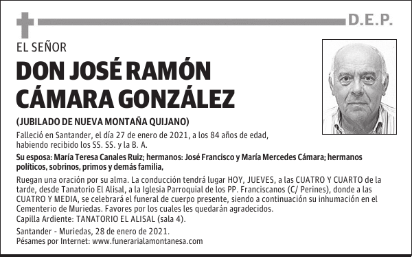 DON JOSÉ RAMÓN CÁMARA GONZÁLEZ