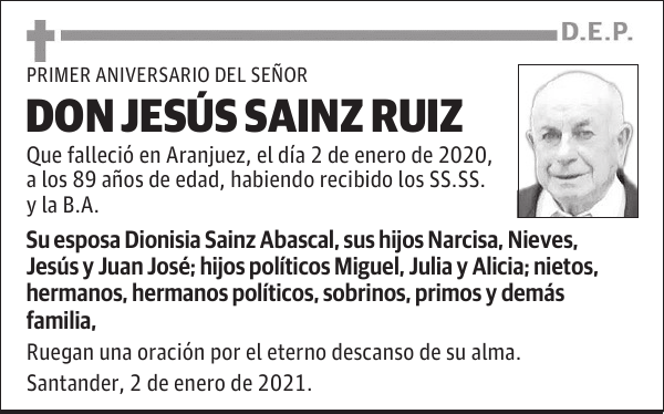 DON JESÚS SAINZ RUIZ