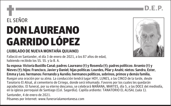 DON LAUREANO GARRIDO LÓPEZ