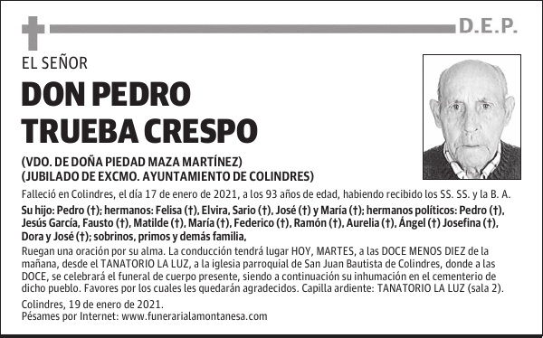 DON PEDRO TRUEBA CRESPO