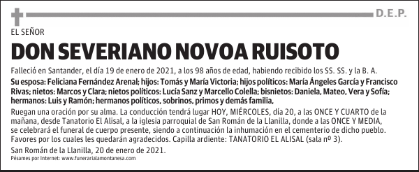 DON SEVERIANO NOVOA RUISOTO