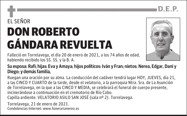 DON ROBERTO GÁNDARA REVUELTA