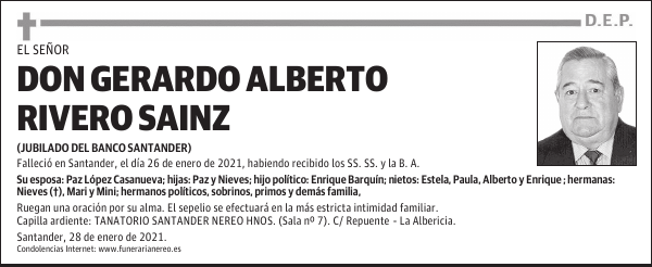 DON GERARDO ALBERTO RIVERO SAINZ)