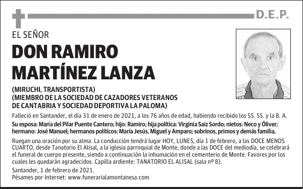 DON RAMIRO MARTÍNEZ LANZA
