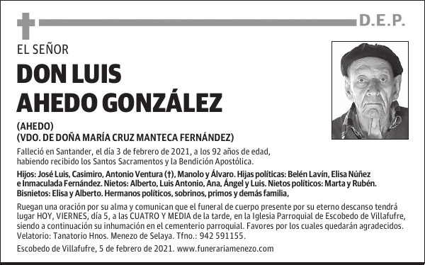 Don Luis Ahedo González