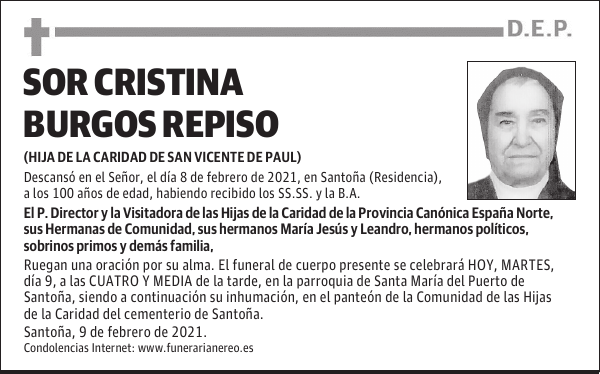 SOR CRISTINA BURGOS REPISO