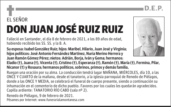 DON JUAN JOSÉ RUIZ RUIZ