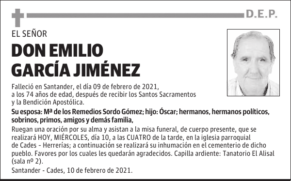 DON EMILIO GARCÍA JIMÉNEZ