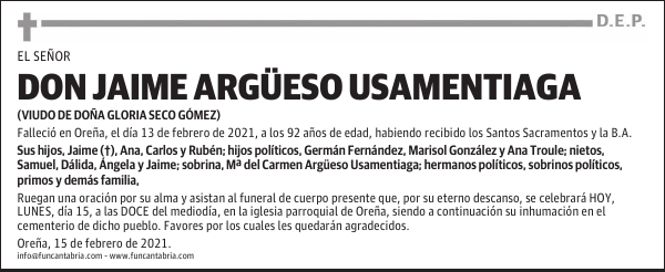 DON JAIME ARGÜESO USAMENTIAGA