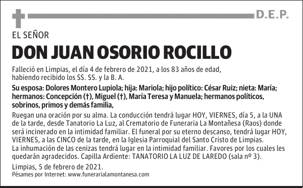 DON JUAN OSORIO ROCILLO