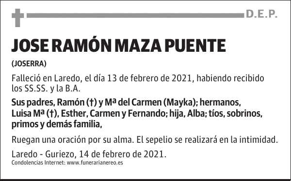 JOSE RAMÓN MAZA PUENTE