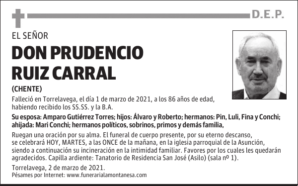 DON PRUDENCIO RUIZ CARRAL