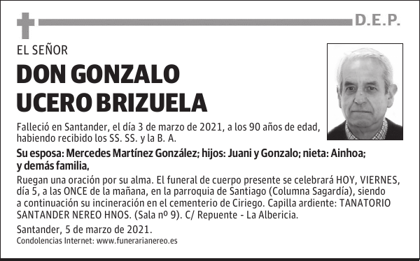 DON GONZALO UCERO BRIZUELA