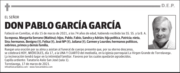DON PABLO GARCÍA GARCÍA