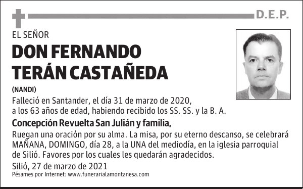 DON FERNANDO TERÁN CASTAÑEDA