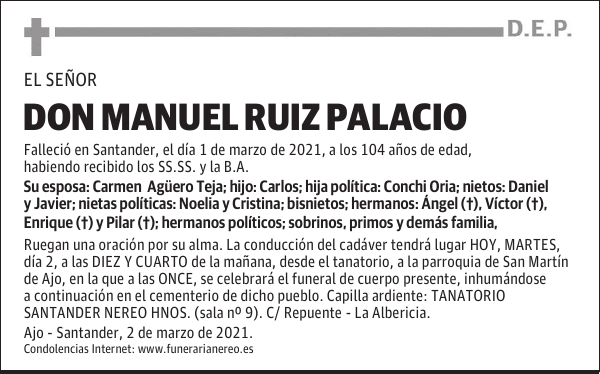DON MANUEL RUIZ PALACIO