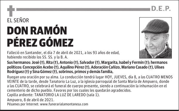 DON RAMÓN PÉREZ GÓMEZ