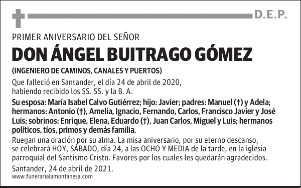 DON ÁNGEL BUITRAGO GÓMEZ