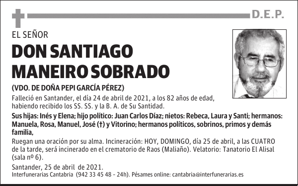 DON SANTIAGO MANEIRO SOBRADO