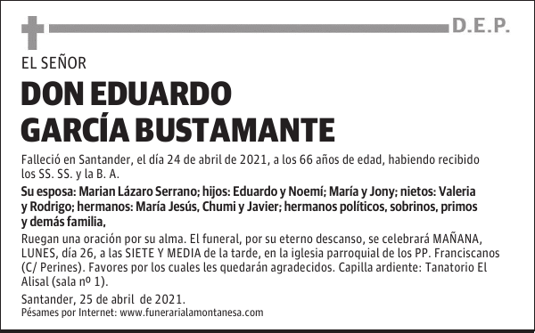 DON EDUARDO GARCÍA BUSTAMANTE