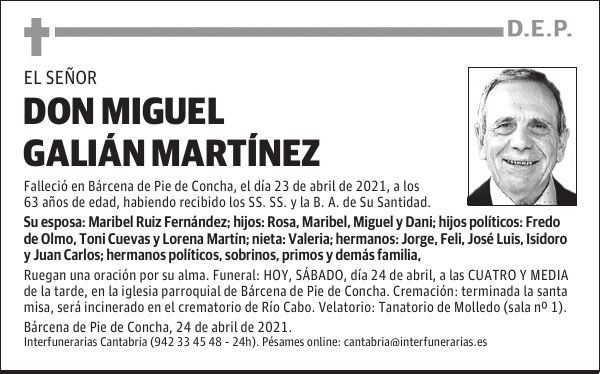 DON MIGUEL GALIÁN MARTÍNEZ